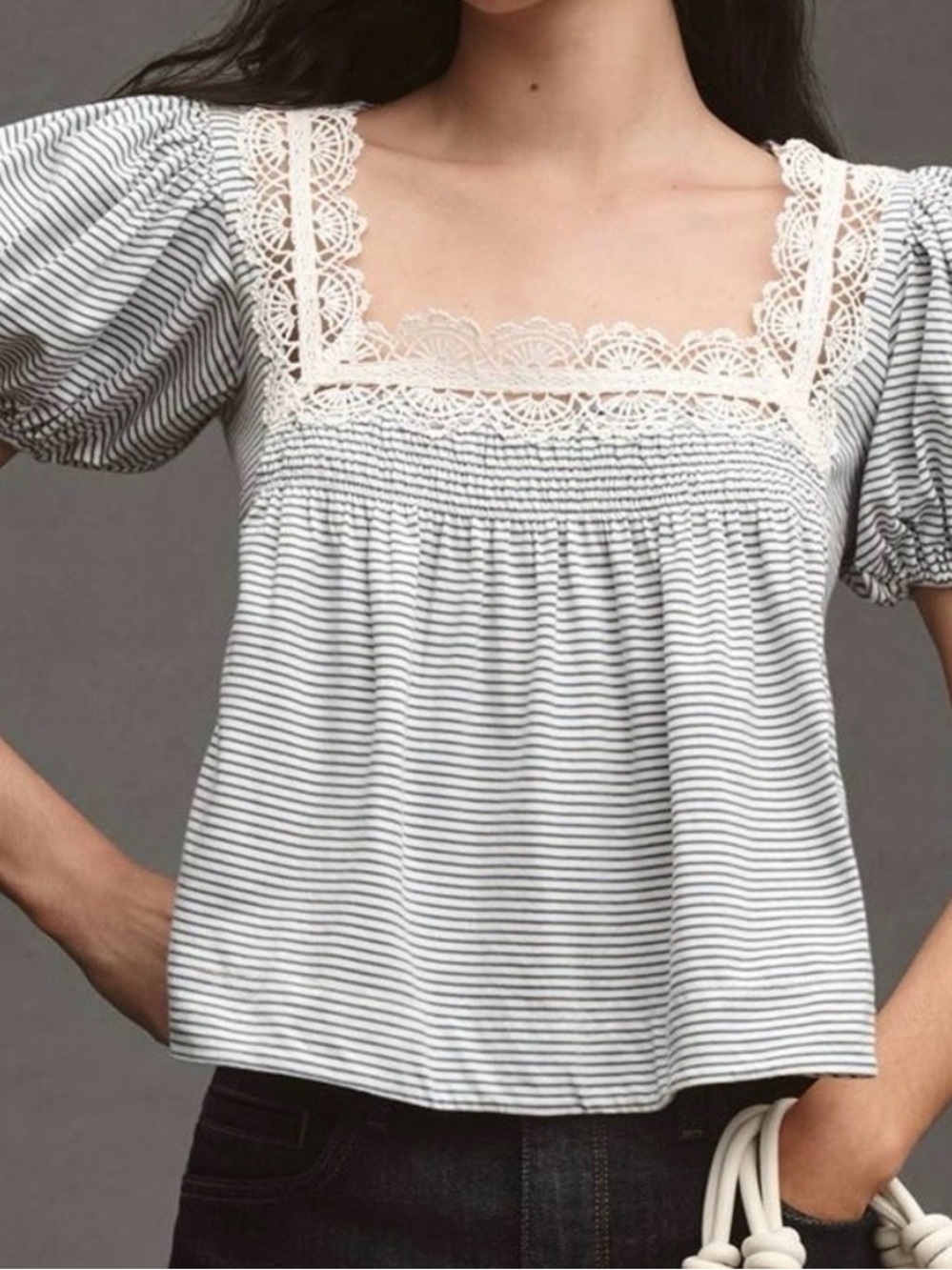 Anthropologie Maeve puff sleeve swing tee - Picture 2 of 8